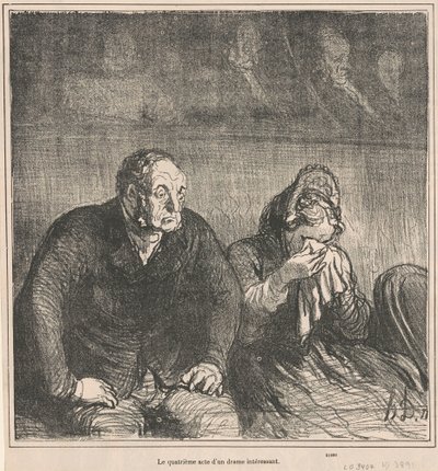 İlginç bir dramanın dördüncü perdesi by Honoré Daumier