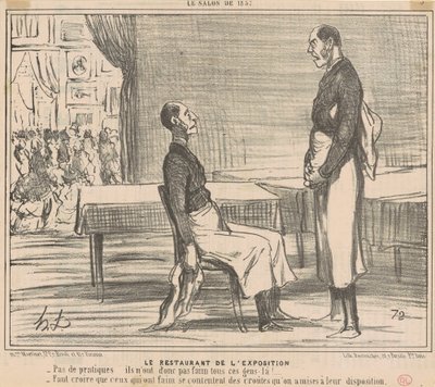 sergi restoranı by Honoré Daumier