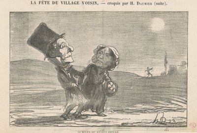 Geri dönüş çoğu zaman zordur by Honoré Daumier