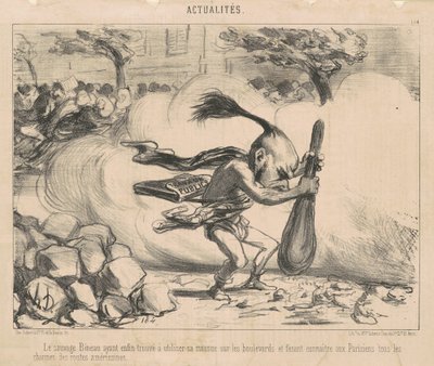 Vahşi bineau sahip ... by Honoré Daumier