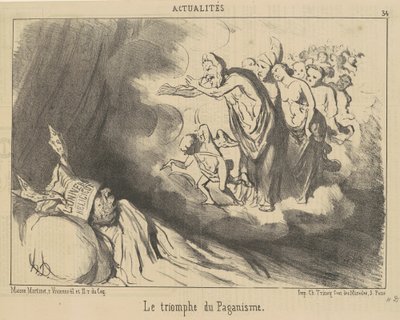 Paganizmin zaferi by Honoré Daumier