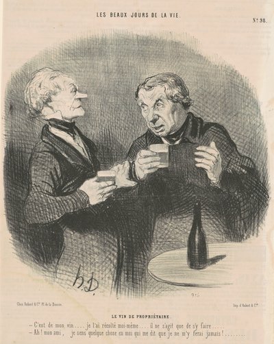 sahibinin şarabı by Honoré Daumier