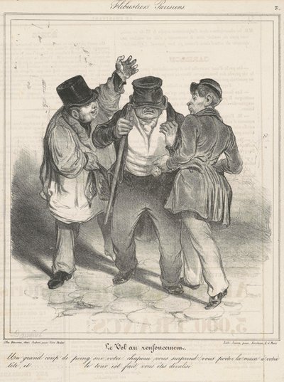 Tatilde hırsızlık by Honoré Daumier
