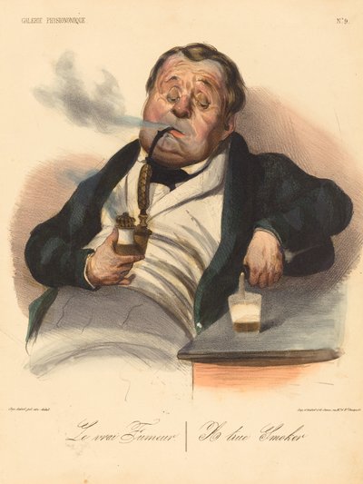 Gerçek Sigara İçen by Honoré Daumier