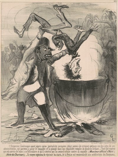 İmparator rahatlar... by Honoré Daumier