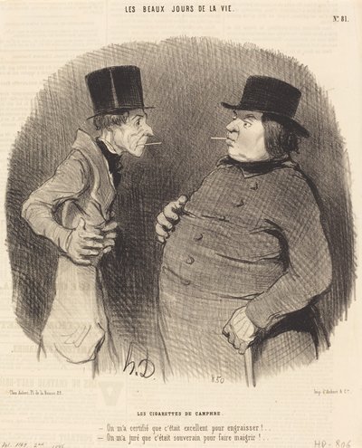 Kafur Sigaraları by Honoré Daumier