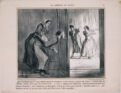 Toplumun Komedyenleri- Say Baptist, orada ne var… by Honoré Daumier