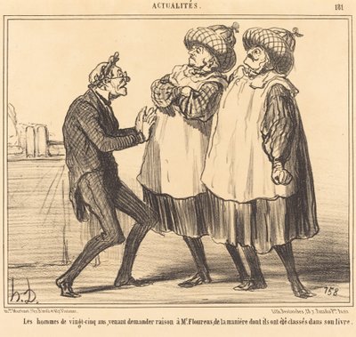 Yirmi beş yaşındaki erkekler... by Honoré Daumier
