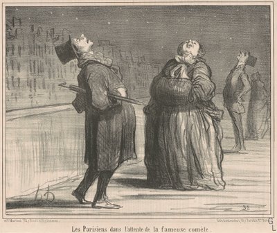 bekleyen Parisliler... by Honoré Daumier