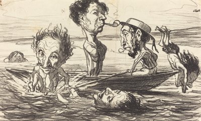 Seine Tritonları by Honoré Daumier