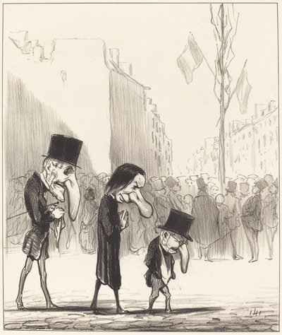 Üç Küçük Aziz by Honoré Daumier