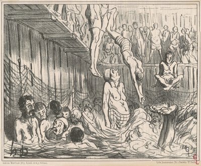 Dört kuruşluk banyolar by Honoré Daumier