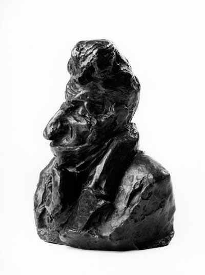 Busstes, Fransız milletvekili ve akranı Jean Auguste Chevandier de Valdrome (1781-1865) tarafından “” Celebrites du Juste Milieu ”” “” Karikatürüyle ilgili suçlamalar. Aptal. ”” Honore Daumier (1808-1879) 19. yüzyıl heykeli. Inv L 48.9 Dim in cm Y 18 x L 1 by Honoré Daumier