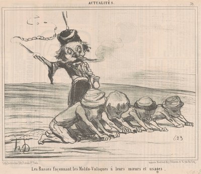 Onları Moldo-Ulahları şekillendirmek... by Honoré Daumier