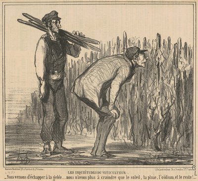 Şarap üreticisinin endişeleri by Honoré Daumier