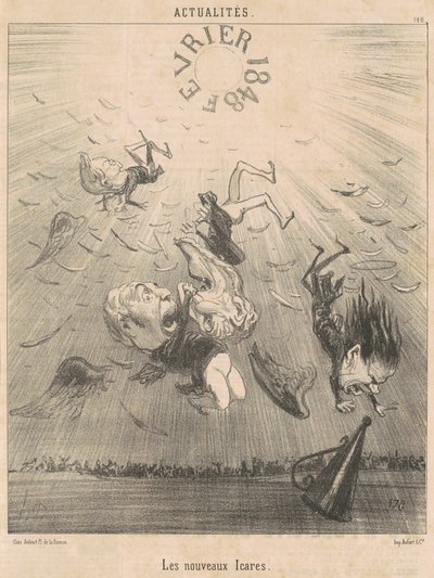 yeni Icarus by Honoré Daumier