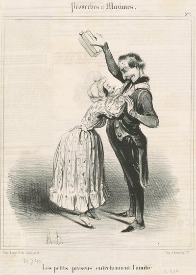 Küçük hediyeler... by Honoré Daumier