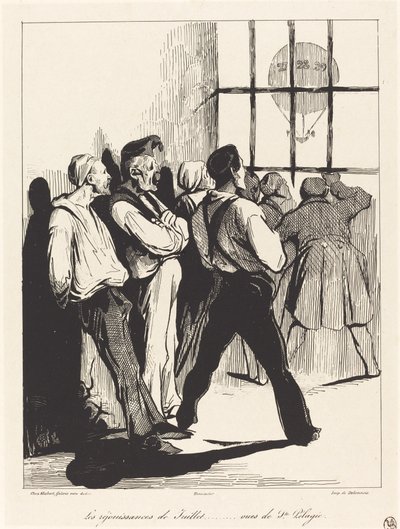 Temmuz kutlamaları... Ste. pelaji by Honoré Daumier