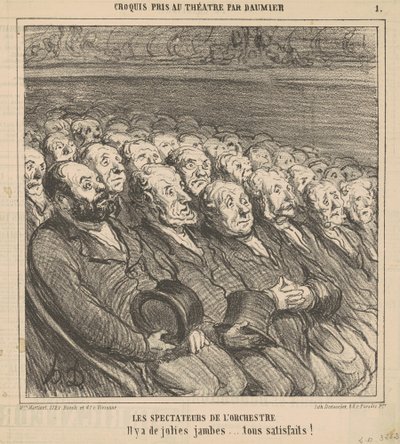 Orkestra seyircileri by Honoré Daumier