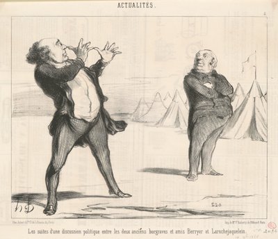 Siyasi tartışmanın ardından... by Honoré Daumier