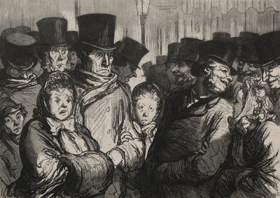 Tiyatrolar: dramadan çıkmak ve ip cambazlarından çıkmak. by Honoré Daumier