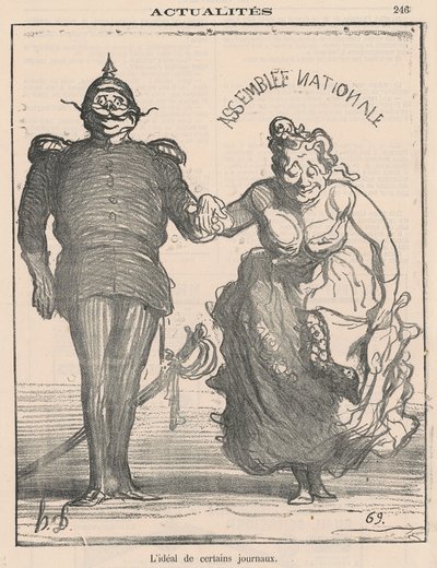 Bazı gazetelerin ideali by Honoré Daumier