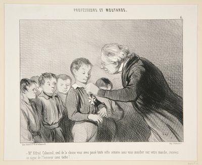 M Alfred Cabassol.. bu işareti by Honoré Daumier