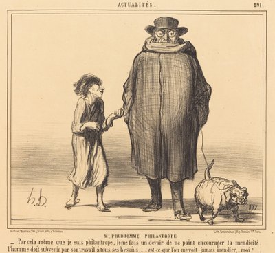 Bay Prudhomme Hayırsever by Honoré Daumier
