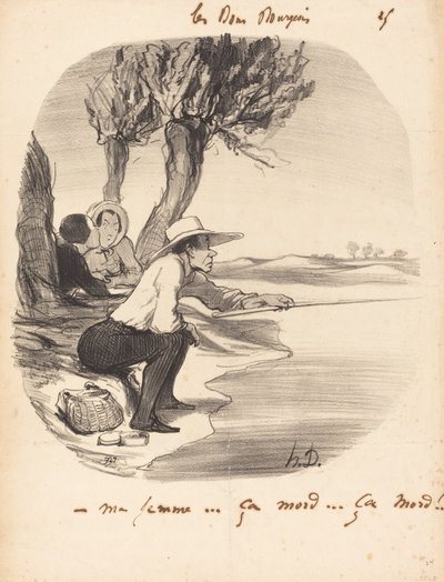Karım... ısırır... ısırır! by Honoré Daumier