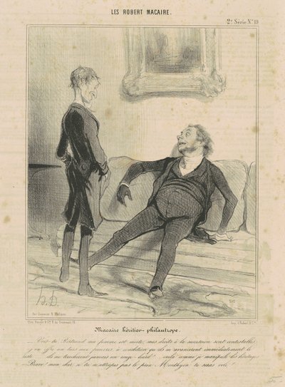 Macaire Varis-Hayırsever by Honoré Daumier