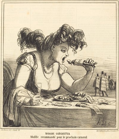 Bayan Gargantua by Honoré Daumier