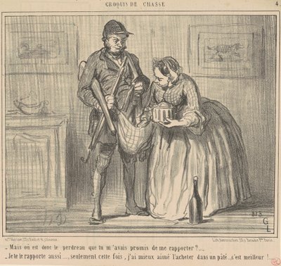 Ama keklik nerede by Honoré Daumier