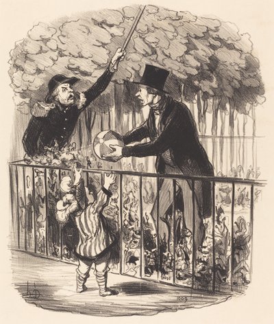 Ama sana onun topu olduğunu söylediğime göre... by Honoré Daumier