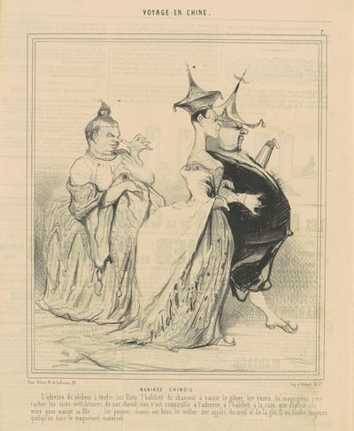 çin düğünü by Honoré Daumier