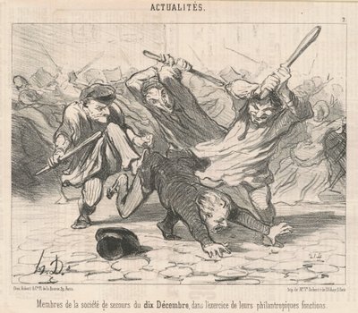 10 Aralık Yardımlaşma Derneği üyeleri... by Honoré Daumier