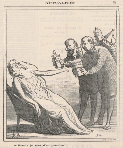 Teşekkür ederim, biraz alacağım by Honoré Daumier