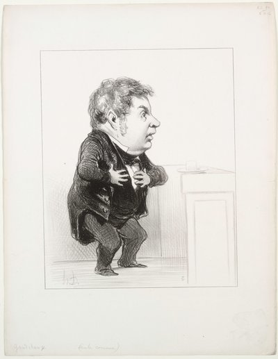 Michel Goudchaux, 1849. by Honoré Daumier