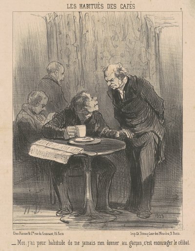 Ben, alışkınım... hiçbir şey vermemek by Honoré Daumier