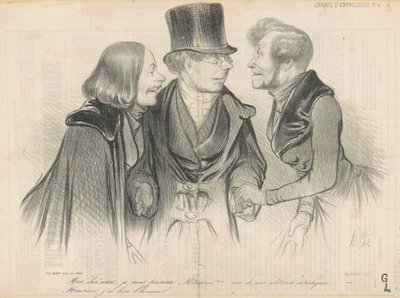 Sevgili arkadaşım, size sunuyorum Bay .... by Honoré Daumier