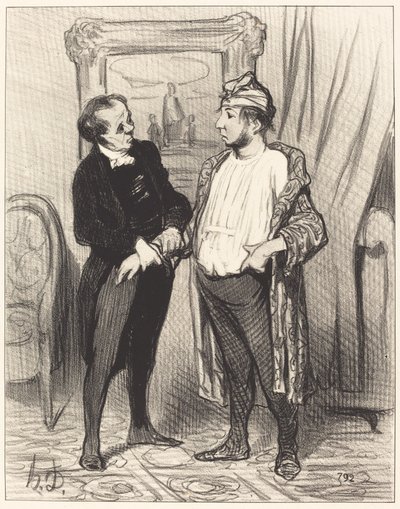 Canım seni temin ederim ki ben... by Honoré Daumier