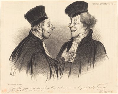 Sevgilim! takdire şayan bir şekilde... bayıldın... by Honoré Daumier