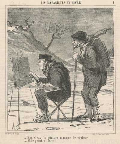 Dostum, resmin sıcaklıktan yoksun... by Honoré Daumier