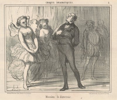 yönetmen Mossieu by Honoré Daumier