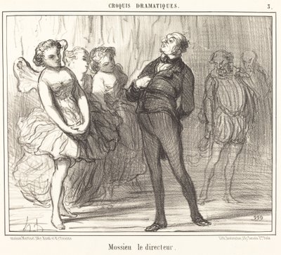yönetmen Mossie by Honoré Daumier