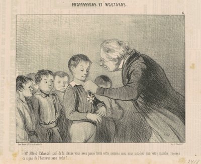 Bay Alfred Cabassol ... bu şeref nişanını alın ... by Honoré Daumier