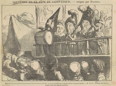 12 saat çalan müzisyenler... by Honoré Daumier