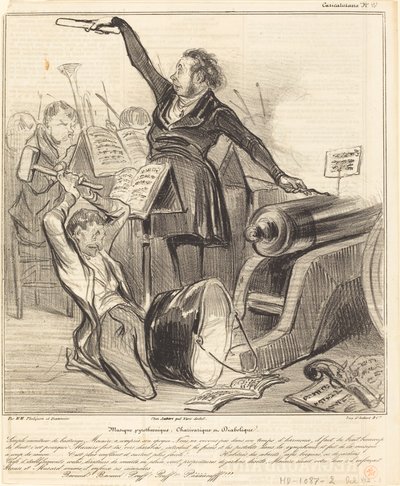 Piroteknik, Karizma ve Şeytani müzik by Honoré Daumier