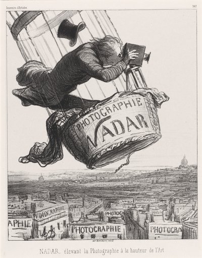 Nadar, Fotoğrafçılığı Sanatın doruğuna yükseltiyor by Honoré Daumier