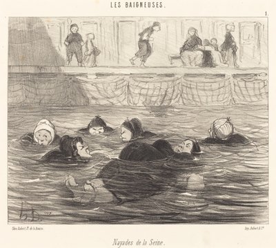 Nayades de la Seine (Seine Deniz Perileri) by Honoré Daumier