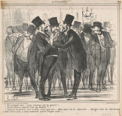 Hiçbir şeyden korkma ... by Honoré Daumier